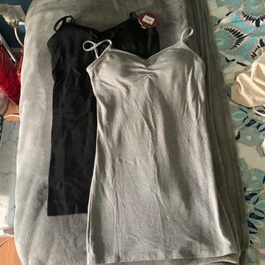 BRAND NEW: BLACK AND GRAY SO PERFECT TUNIC CAMI